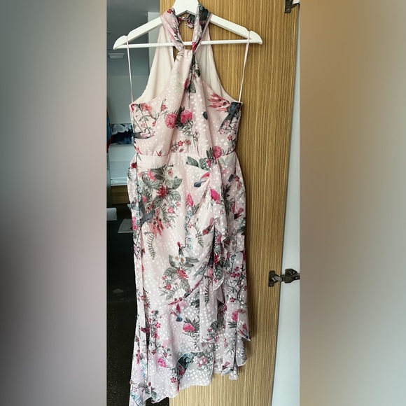 Floral Lipsy London S high low bridesmaid dress - Picture 3 of 8